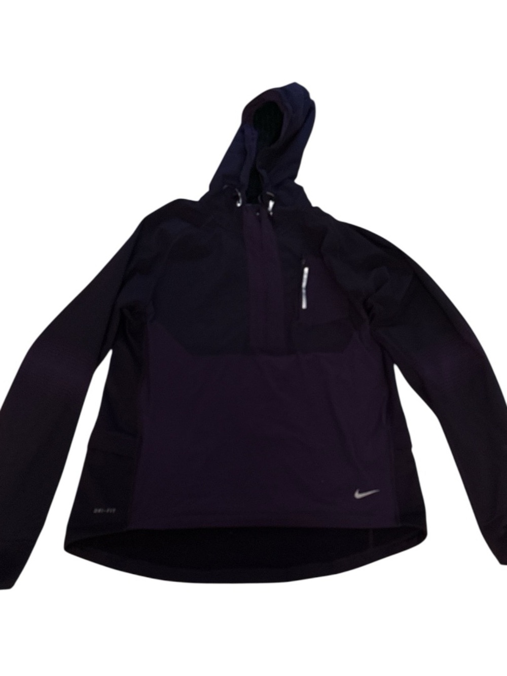 Nike Dri-Fit 3/4 Purple Jacket Running Reflective